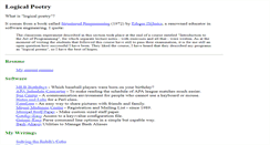 Desktop Screenshot of logicalpoetry.com